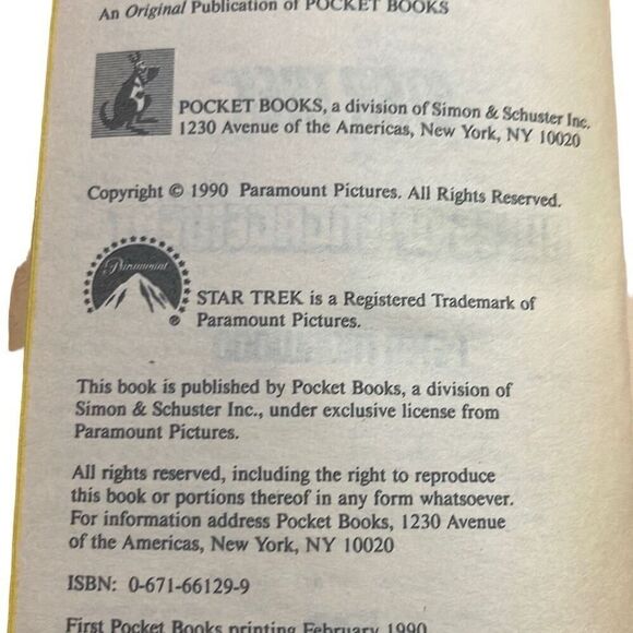 Star Trek Rules of Engagement Book #48 1990 Paperback by Peter Morwood - Picture 5 of 6